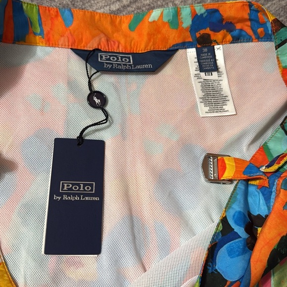 Polo Ralph Lauren Floral Monaco Tunk Trunk Swimming
Shorts Camarat Sz 38 Orange - Picture 7 of 13